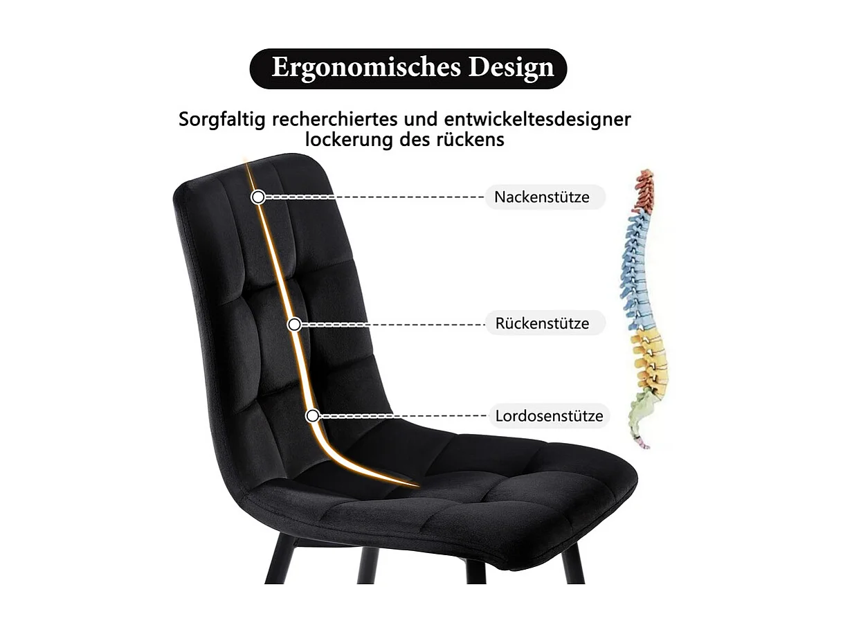 Table à manger extensible + 4 chaises - 4 à 8 personnes - Blanc - 140/180x80x75cm