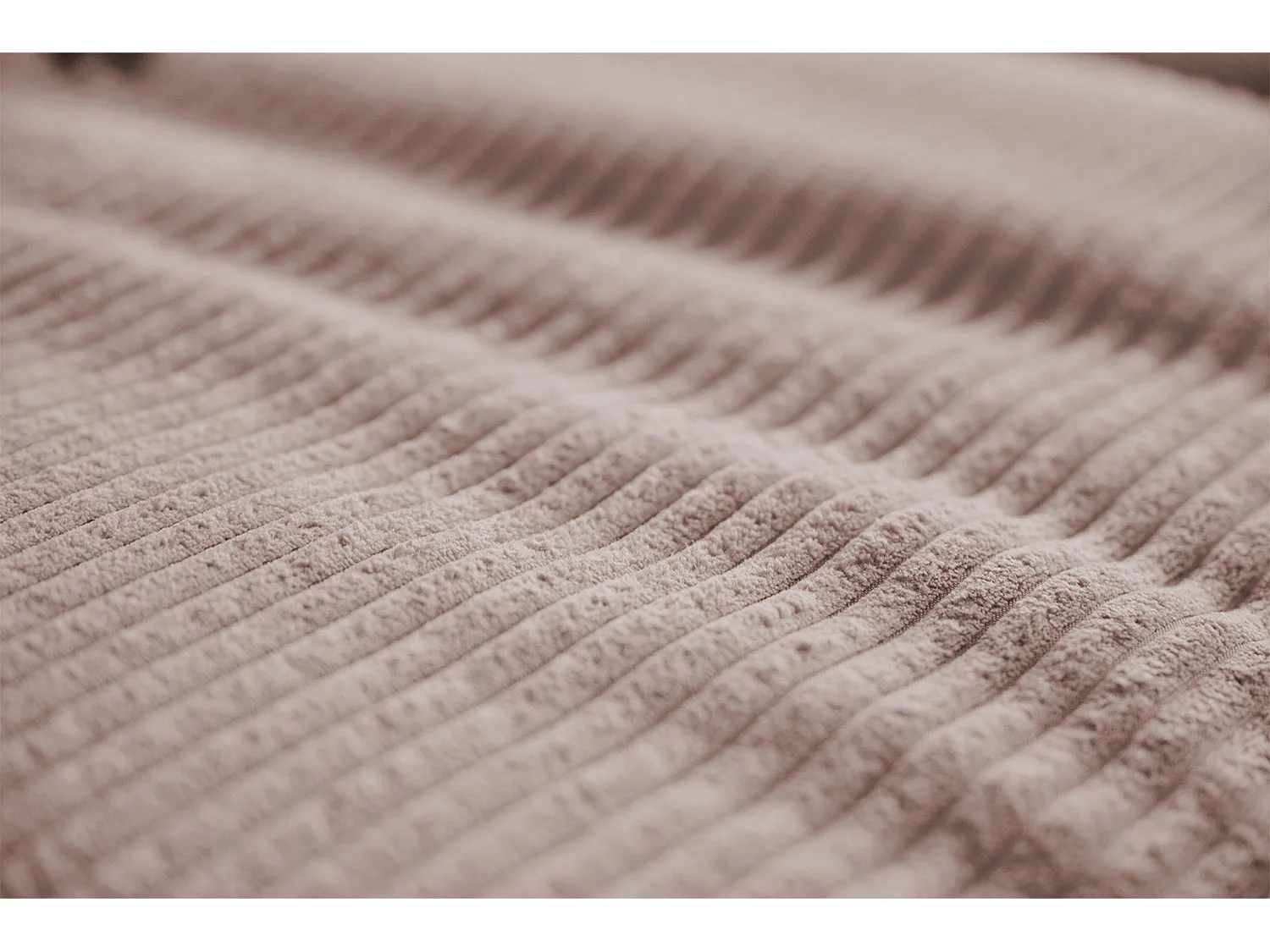 Canapé-lit - Rose Velours côtelé - DAMETO