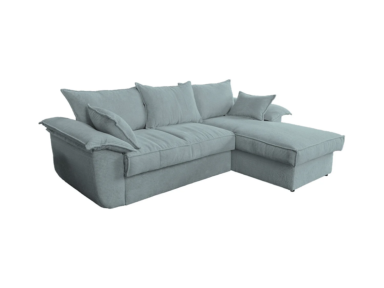 Slaapbank - Lichtblauw Koord - DAMETO