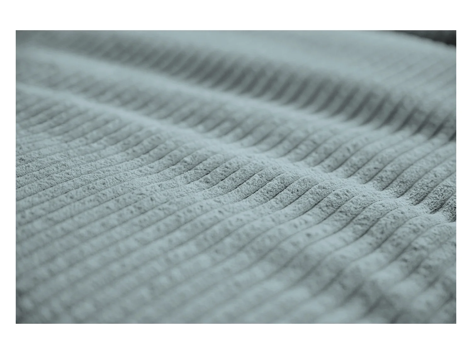 Slaapbank - Lichtblauw Koord - DAMETO