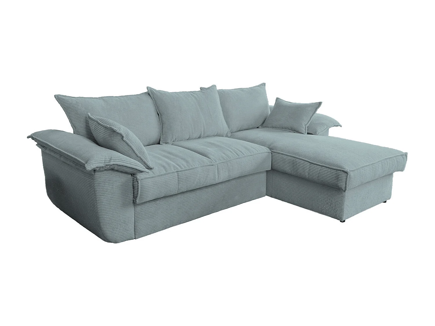 Schlafsofa - Hellblau Cord - DAMETO