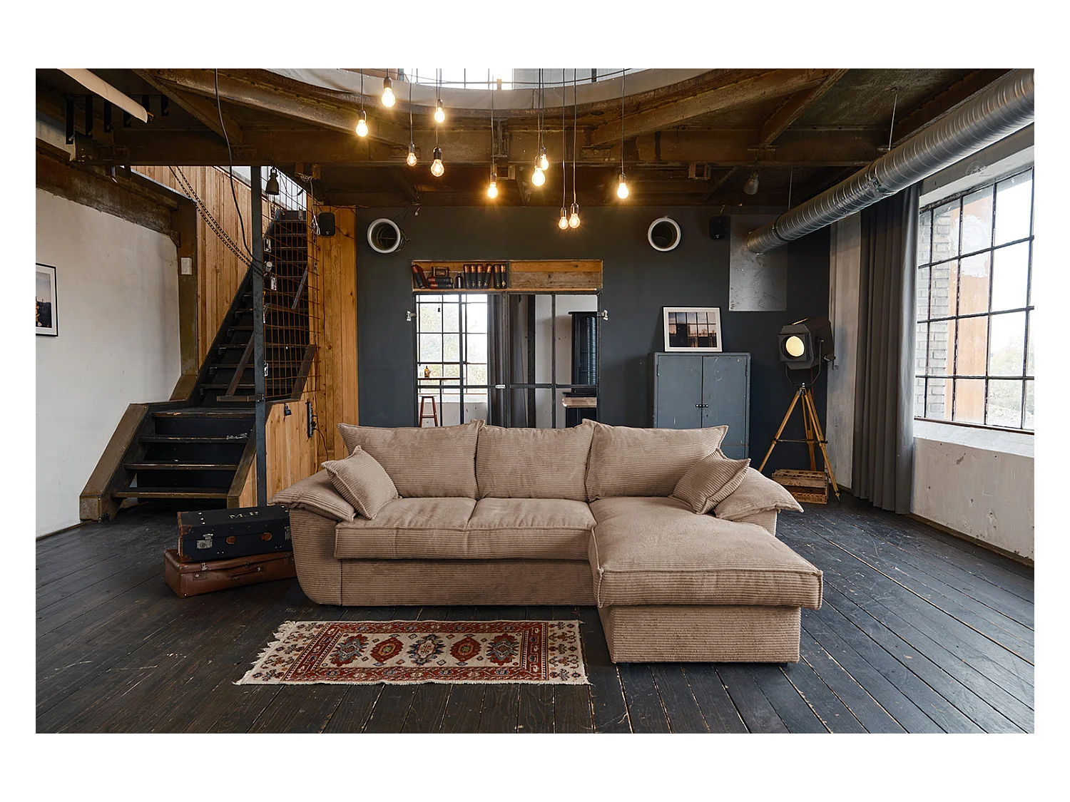 Slaapbank - Bruin Koord - DAMETO