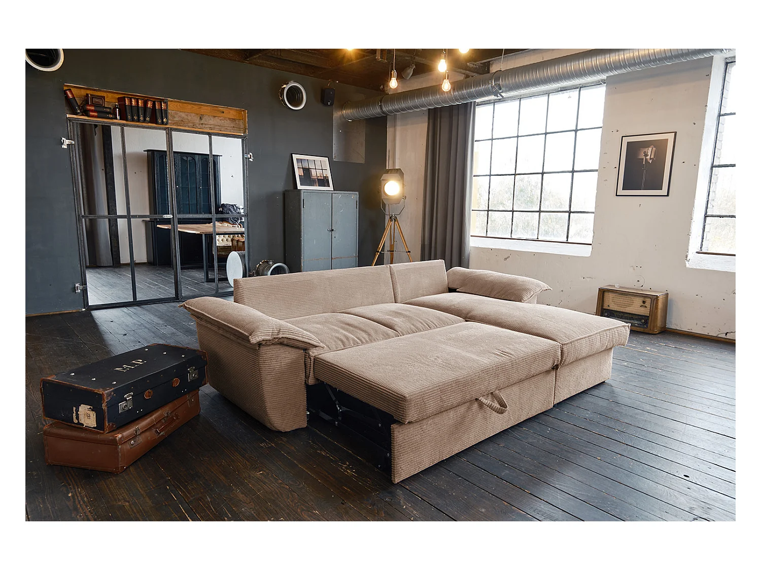 Slaapbank - Bruin Koord - DAMETO