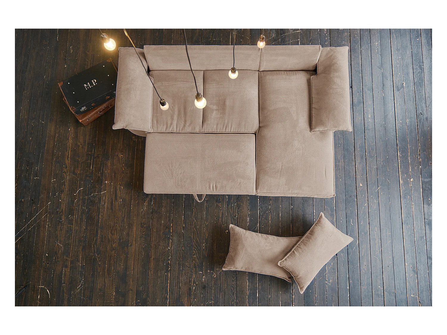 Slaapbank - Bruin Koord - DAMETO