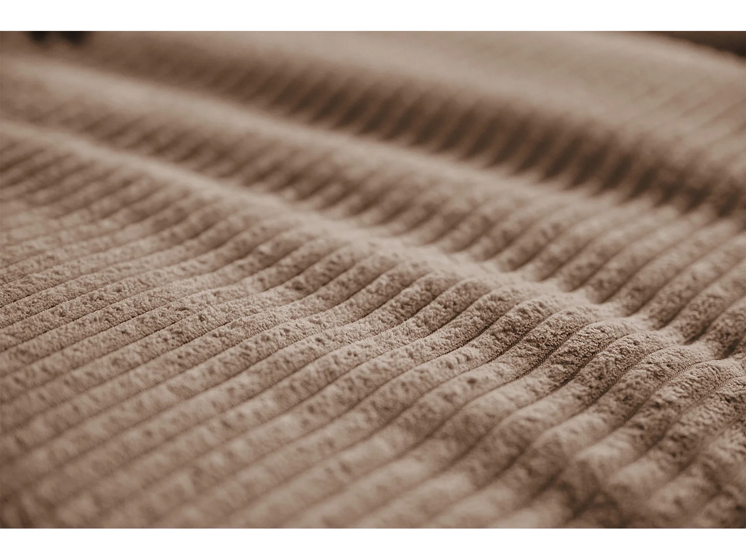 Canapé-lit - marron Velours côtelé - DAMETO