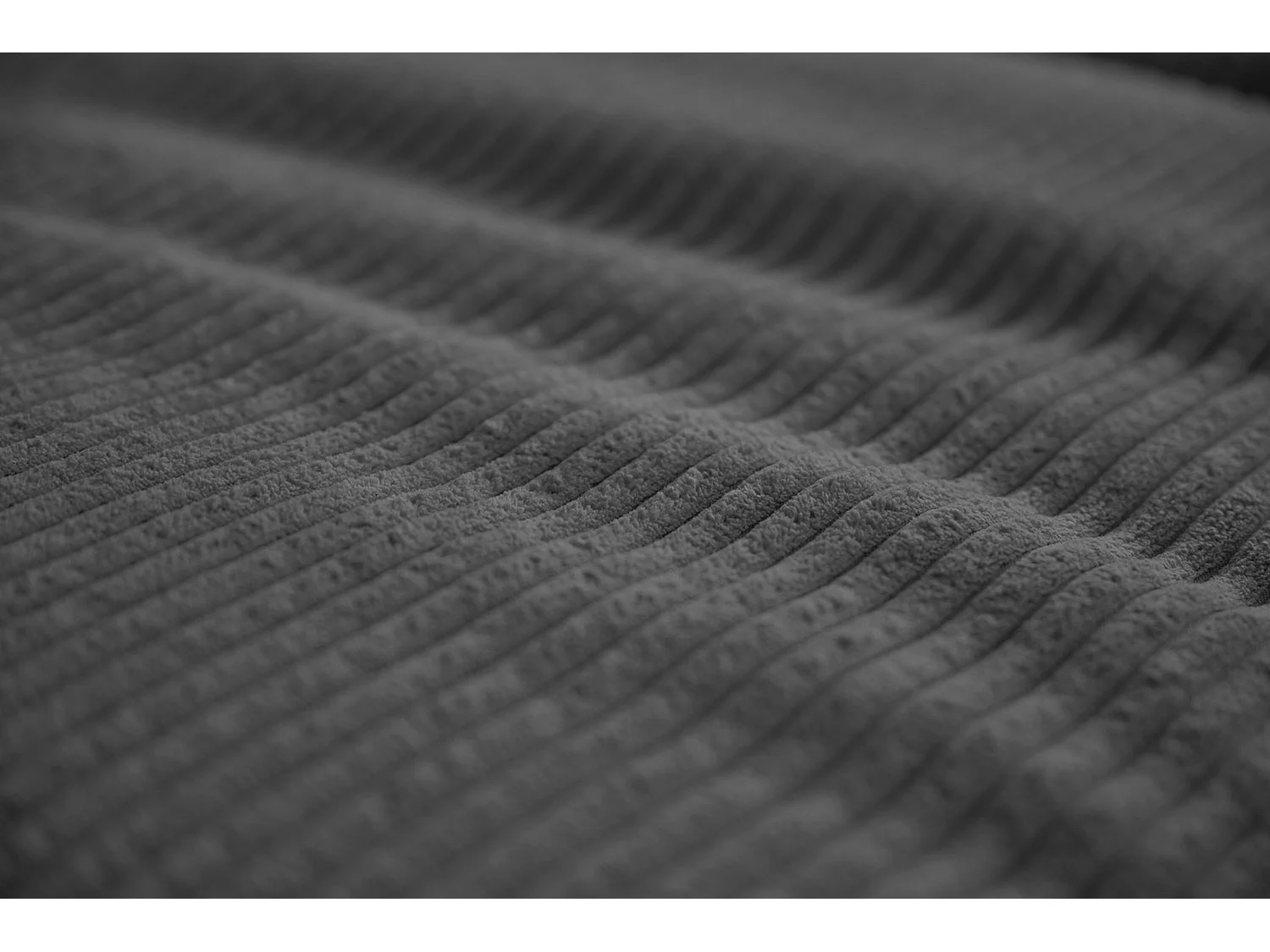 Canapé-lit - Gris Velours côtelé - DAMETO