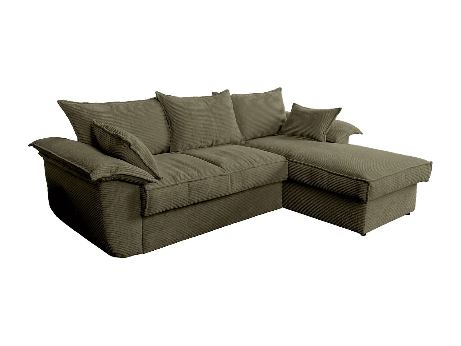 Schlafsofa - Grün Cord - DAMETO