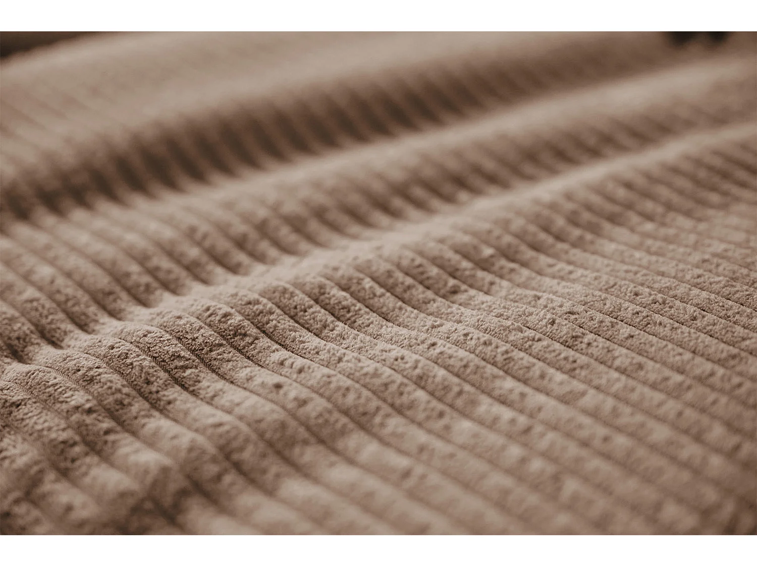 Canapé-lit - marron Velours côtelé - DAMETO