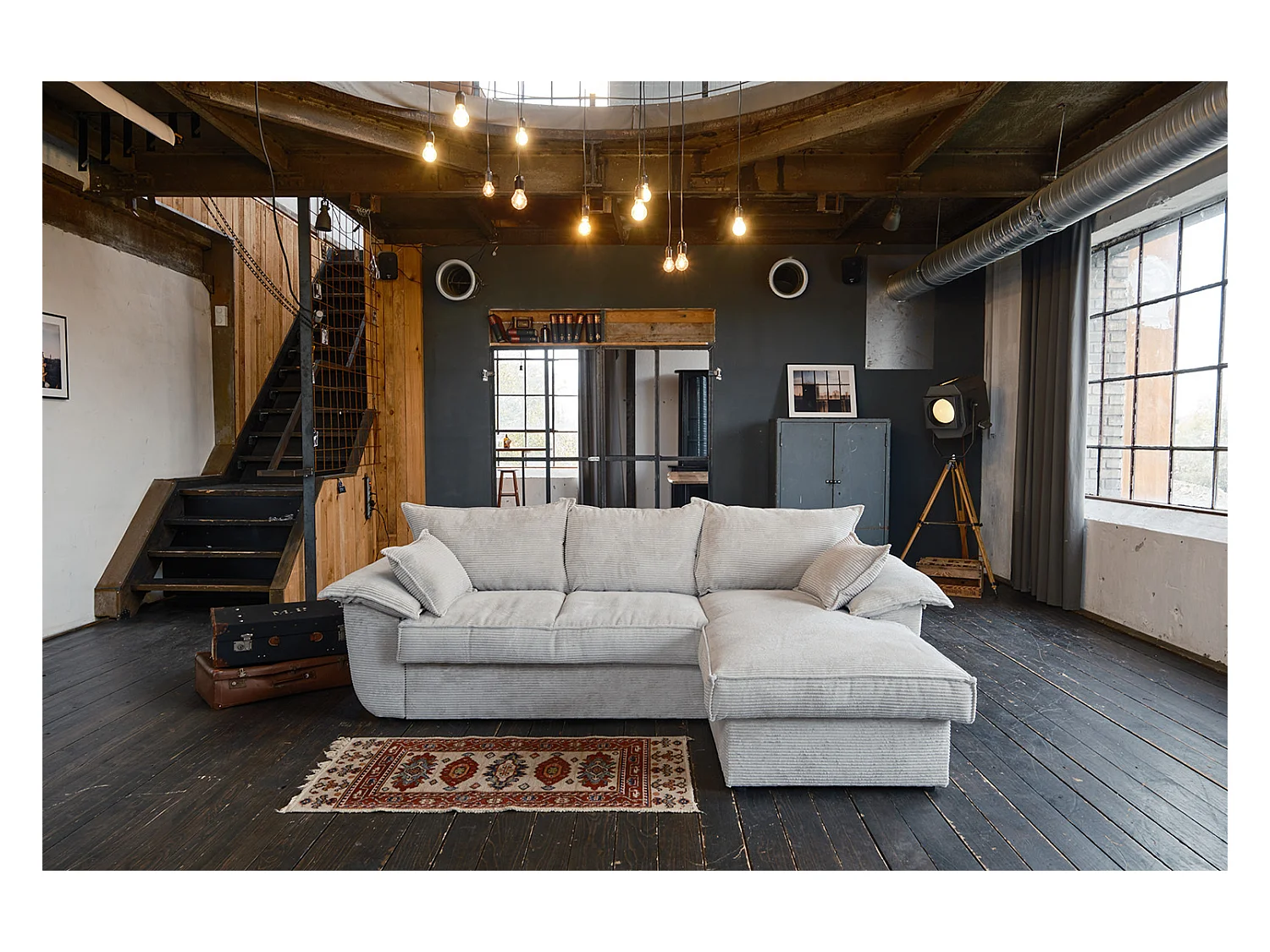 Slaapbank - Wit Koord - DAMETO