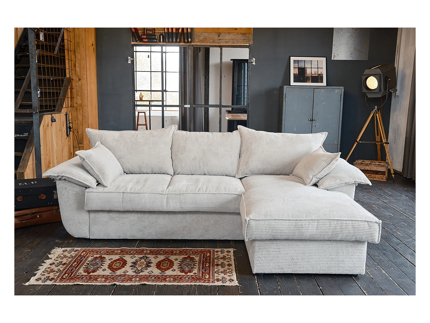 Slaapbank - Wit Koord - DAMETO