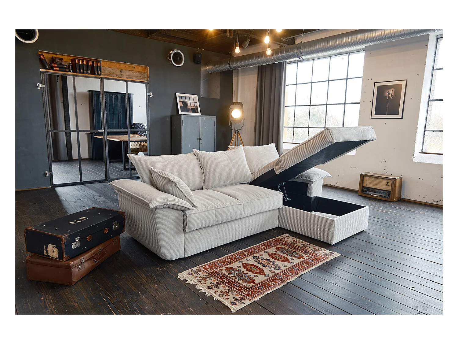 Slaapbank - Wit Koord - DAMETO