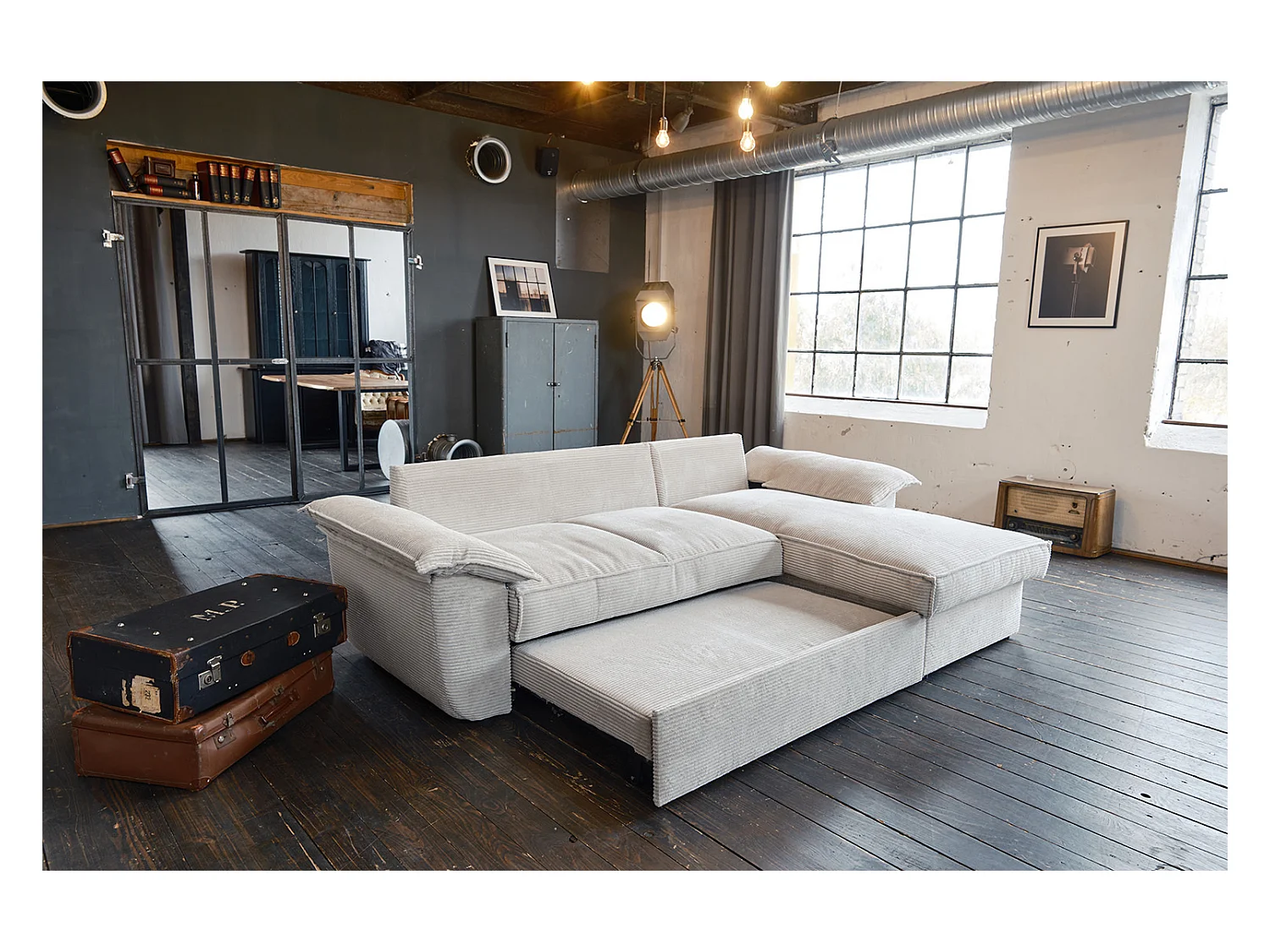 Slaapbank - Wit Koord - DAMETO