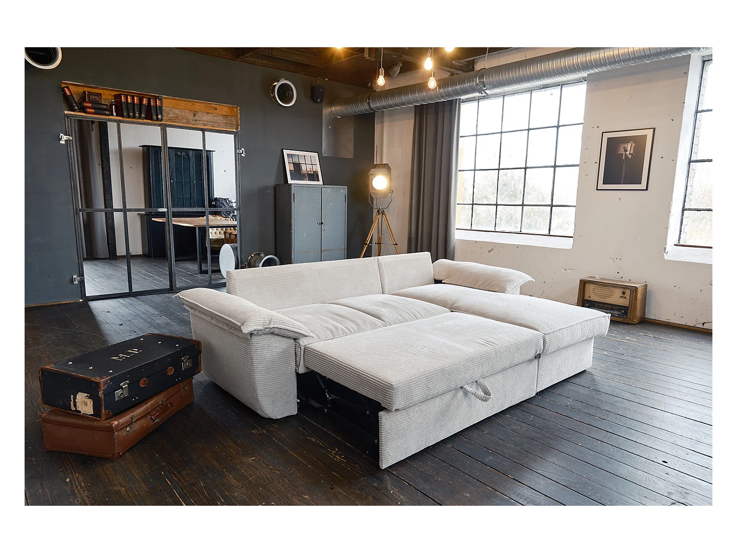 Slaapbank - Wit Koord - DAMETO