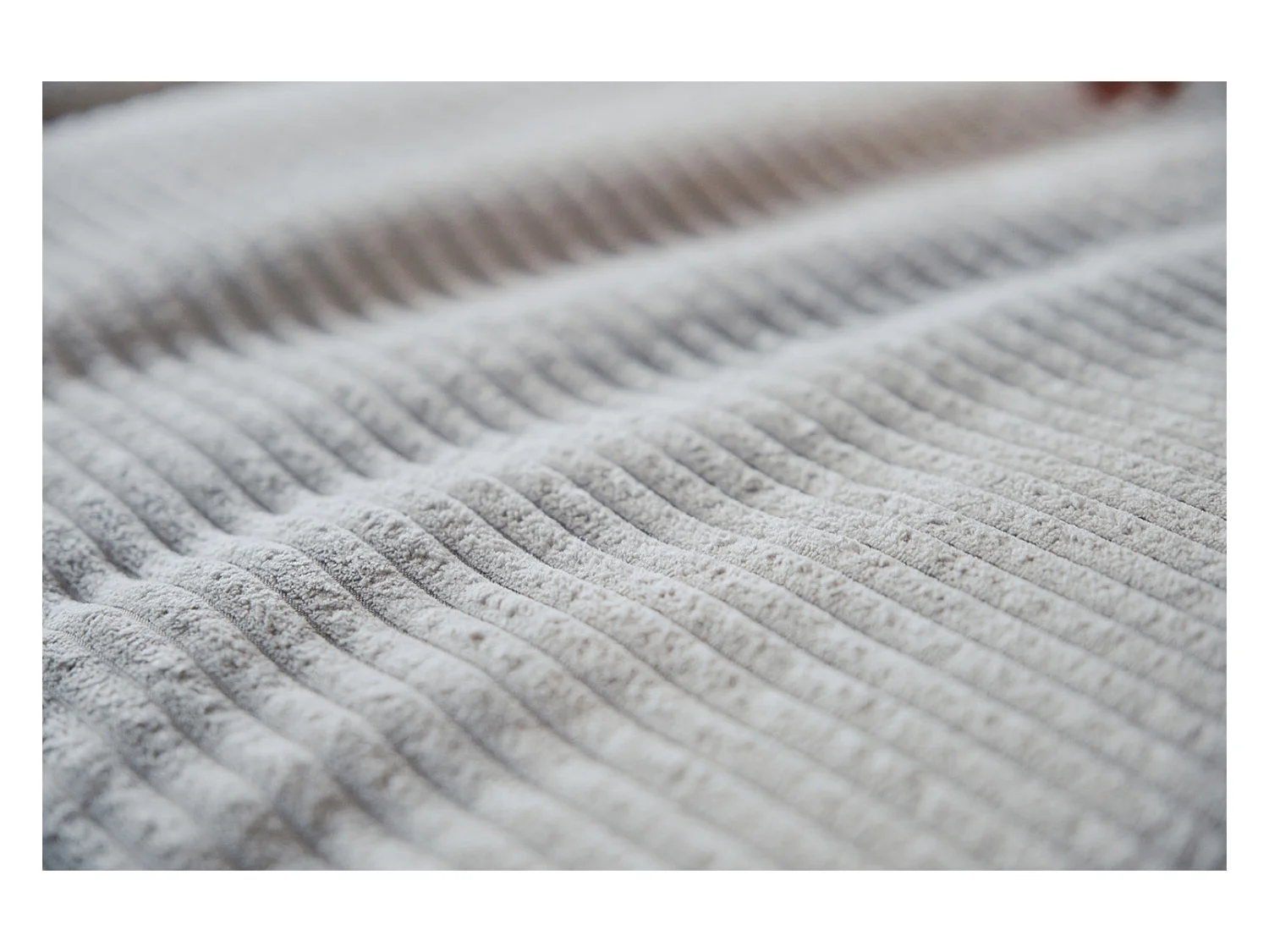 Schlafsofa - Weiß Cord - DAMETO