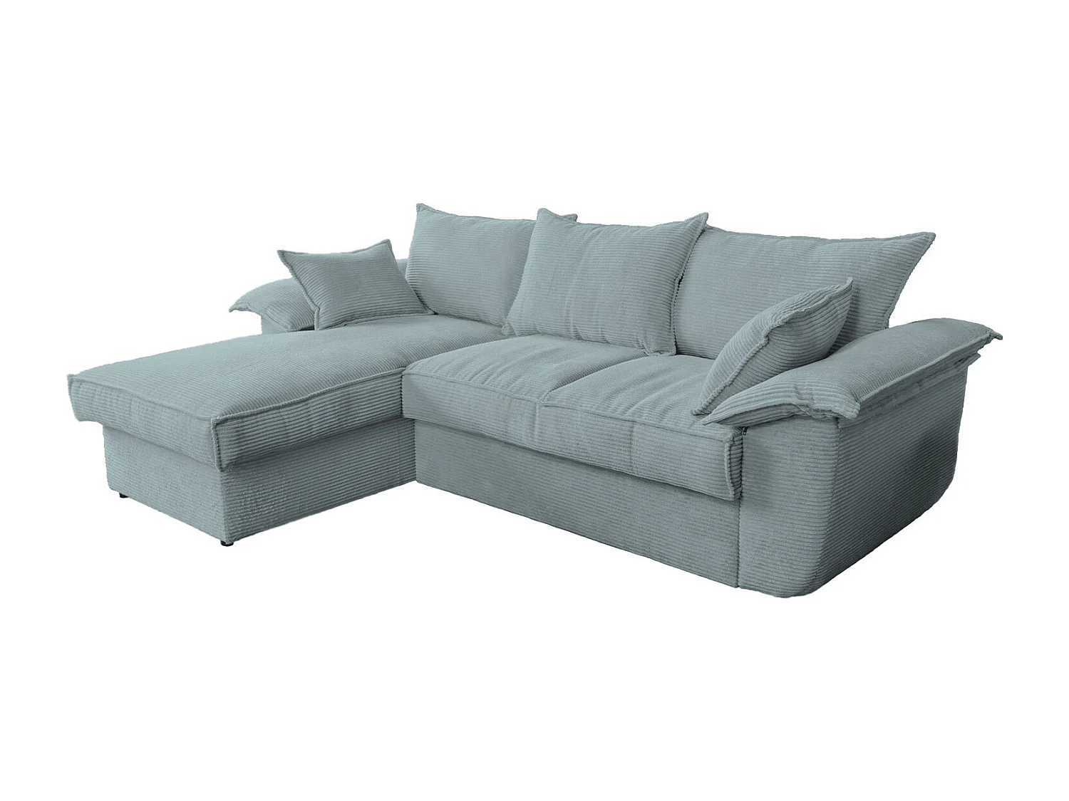 Schlafsofa - Hellblau Cord - DAMETO