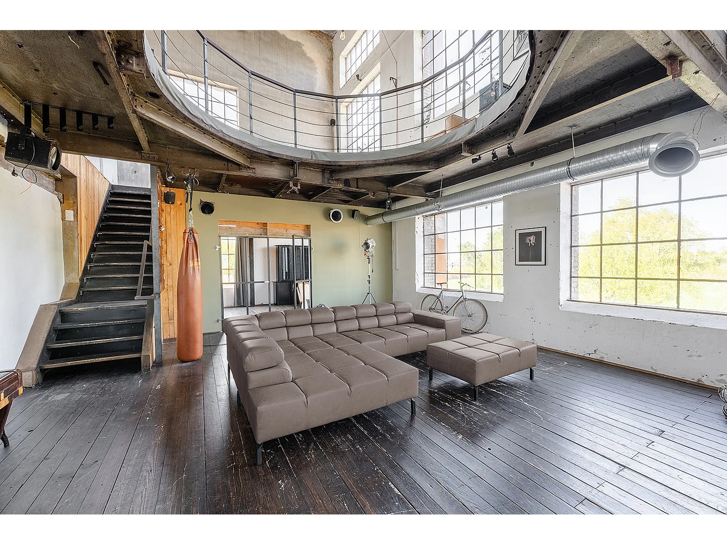 Hoekbank - Donkerbruin Leer - NELSON