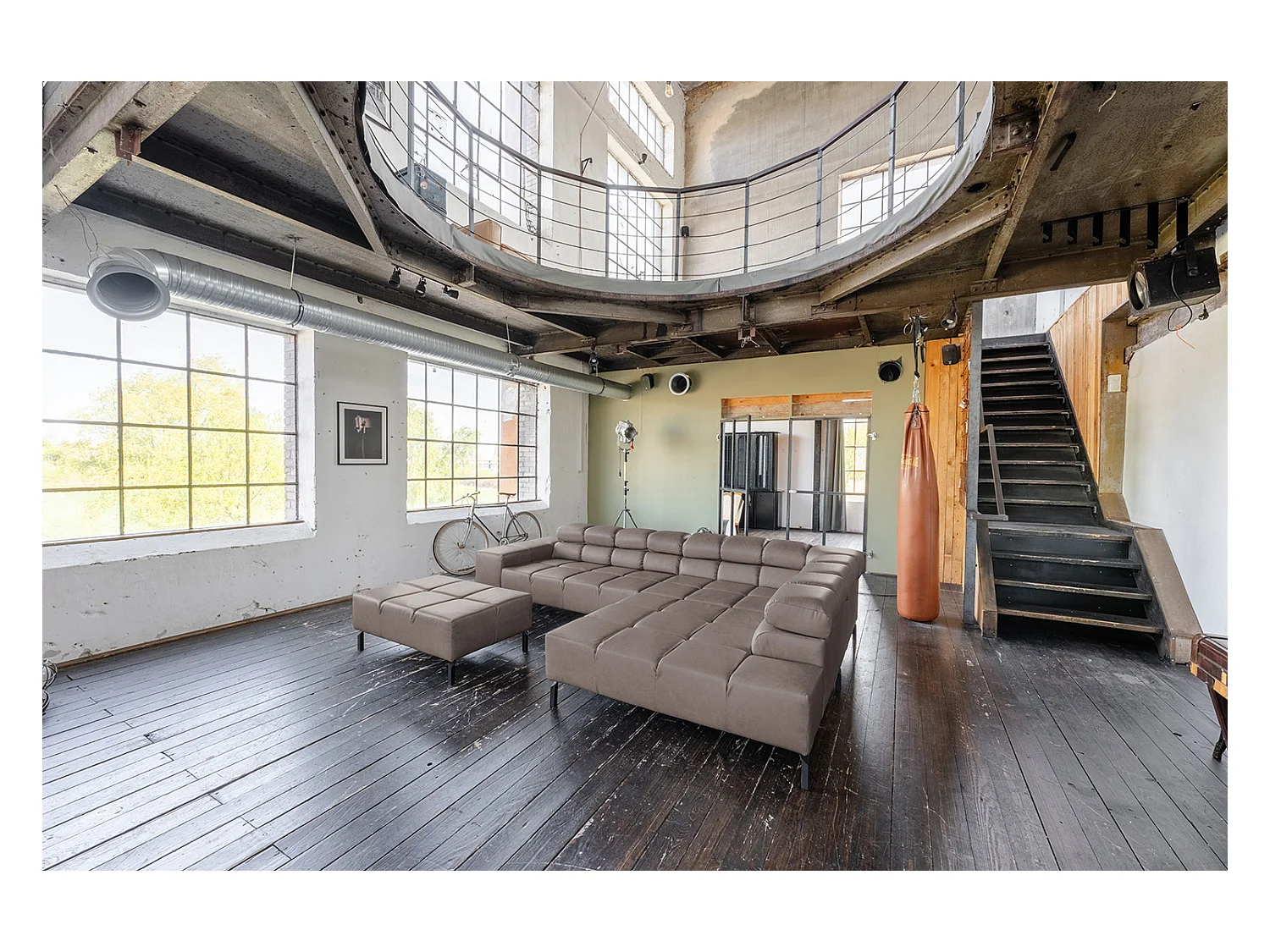 Hoekbank - Donkerbruin Leer - NELSON