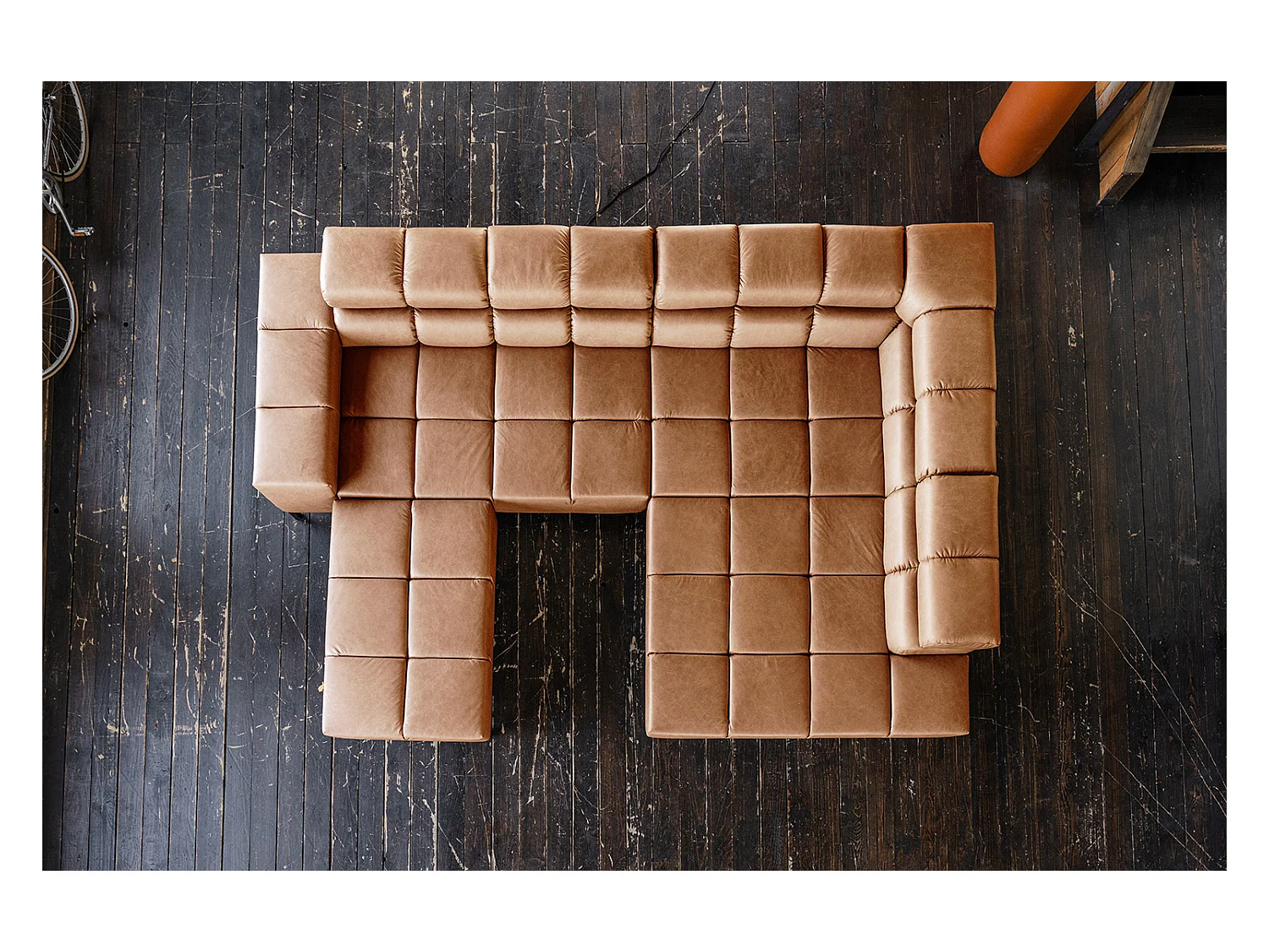 Hoekbank - Bruin Leer - NELSON