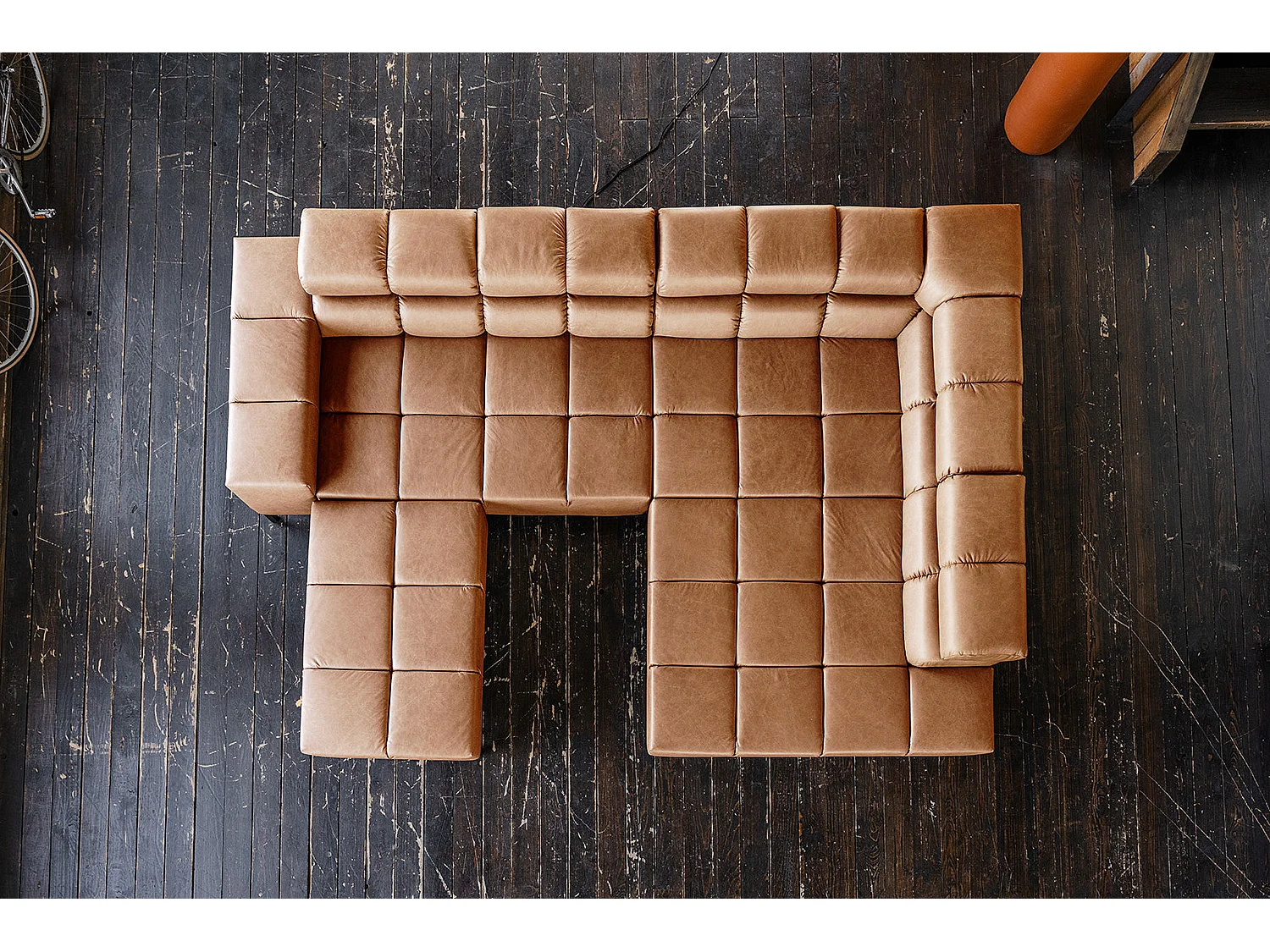 Hoekbank - Bruin Leer - NELSON