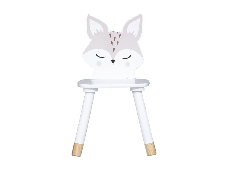 Kinderstuhl MDF weiß 52.5x28x28cm