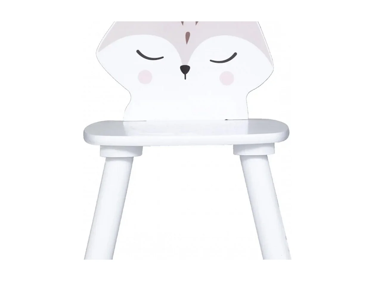 Chaise pour Enfant Renard en Bois H 52.5 cm