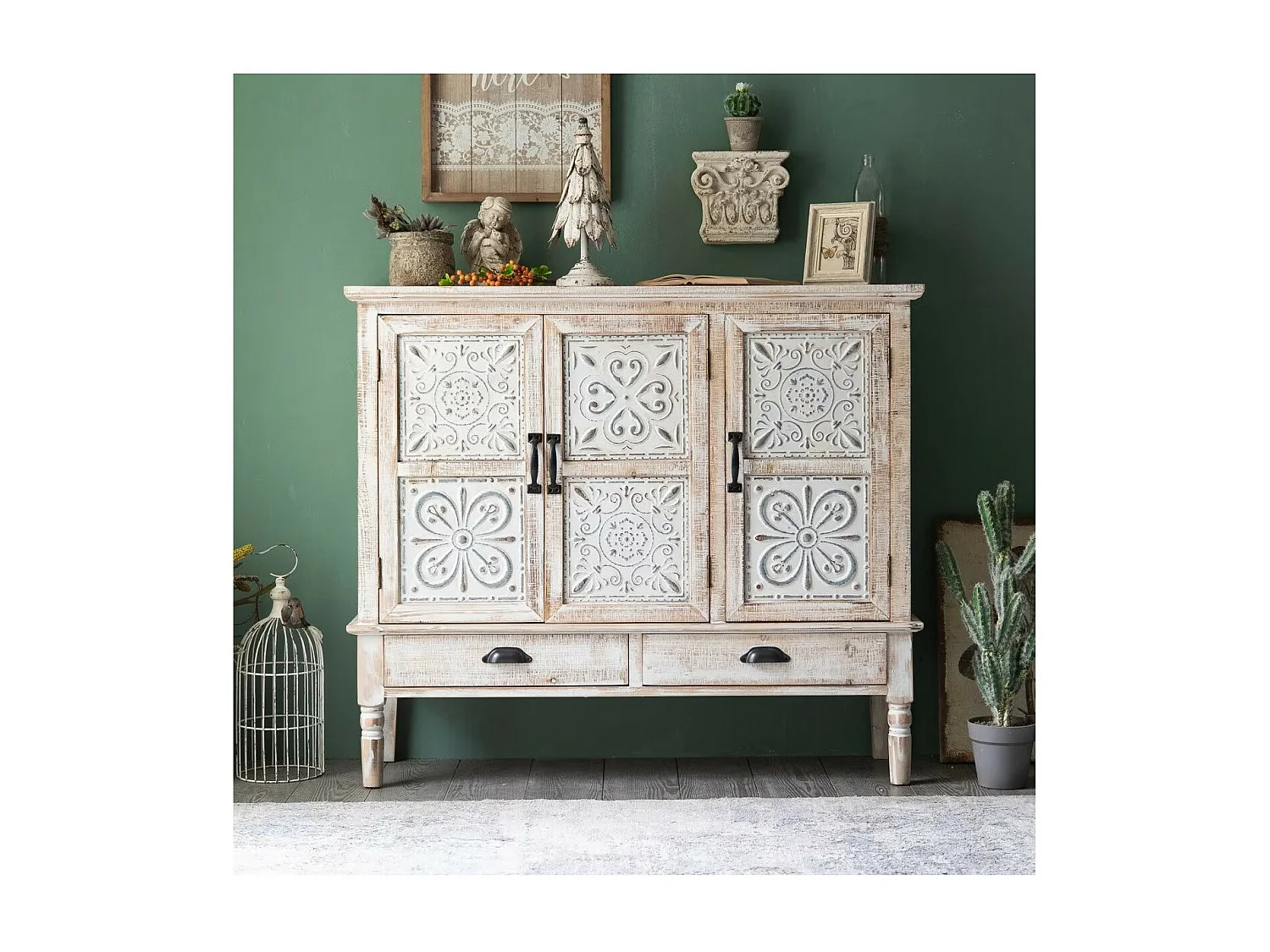 OSCAR - Buffet en bois de sapin patiné