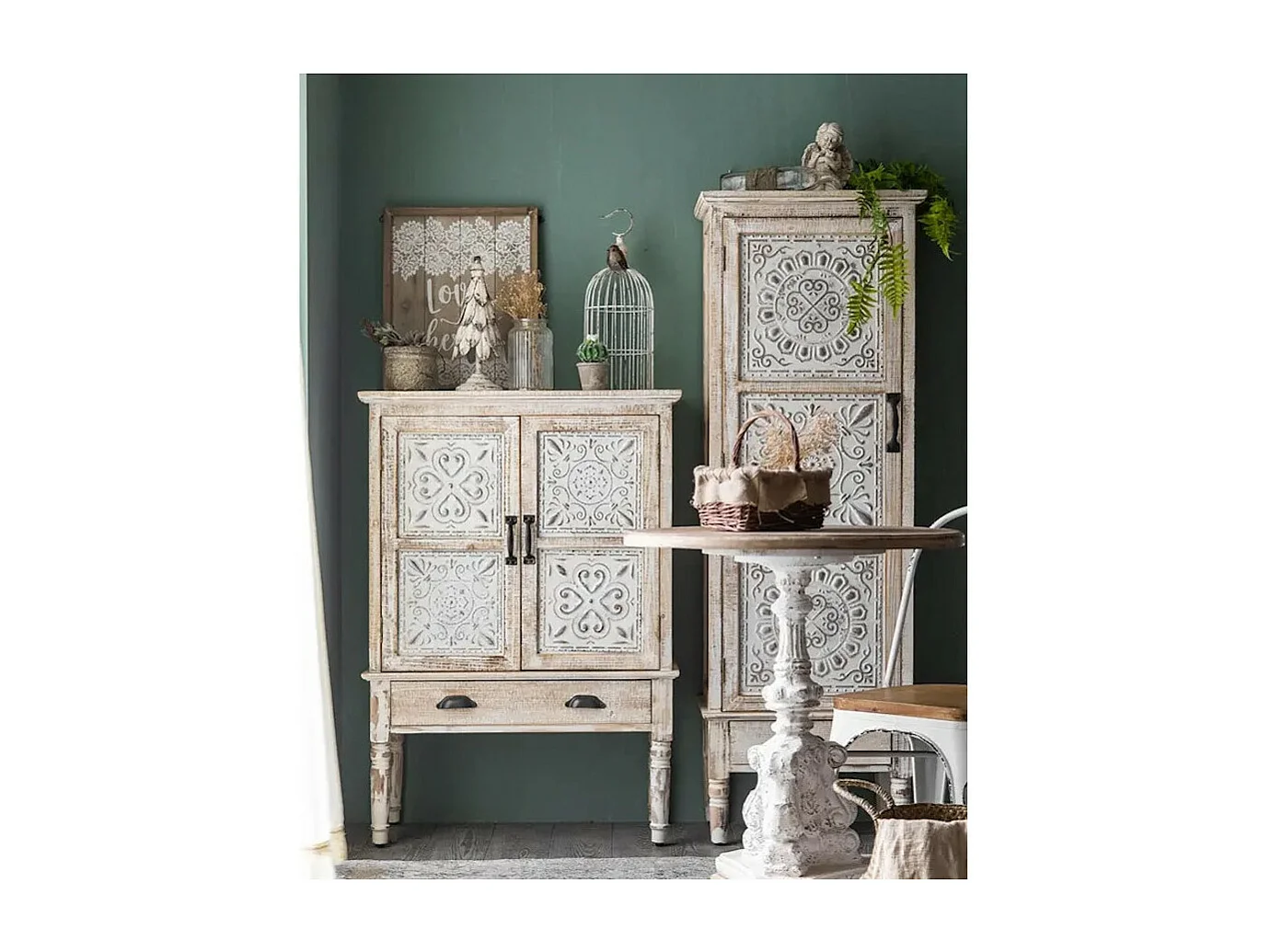 OSCAR - Buffet en bois de sapin patiné