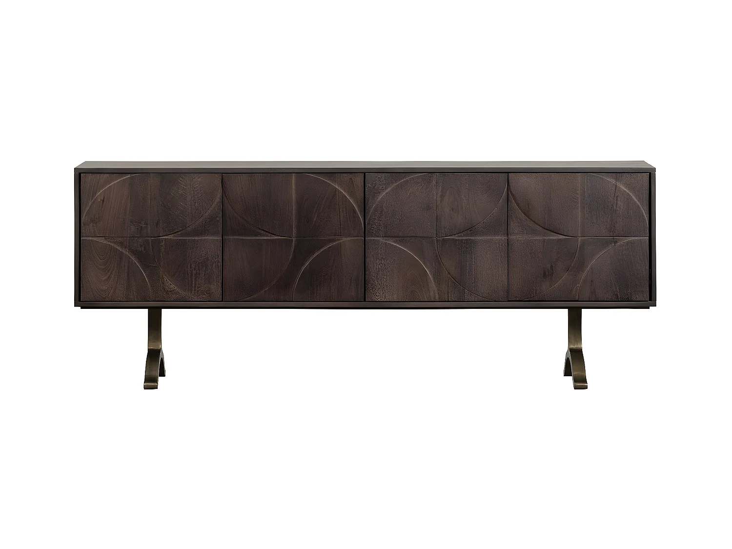 DRAW - Buffet en bois de manguier foncé