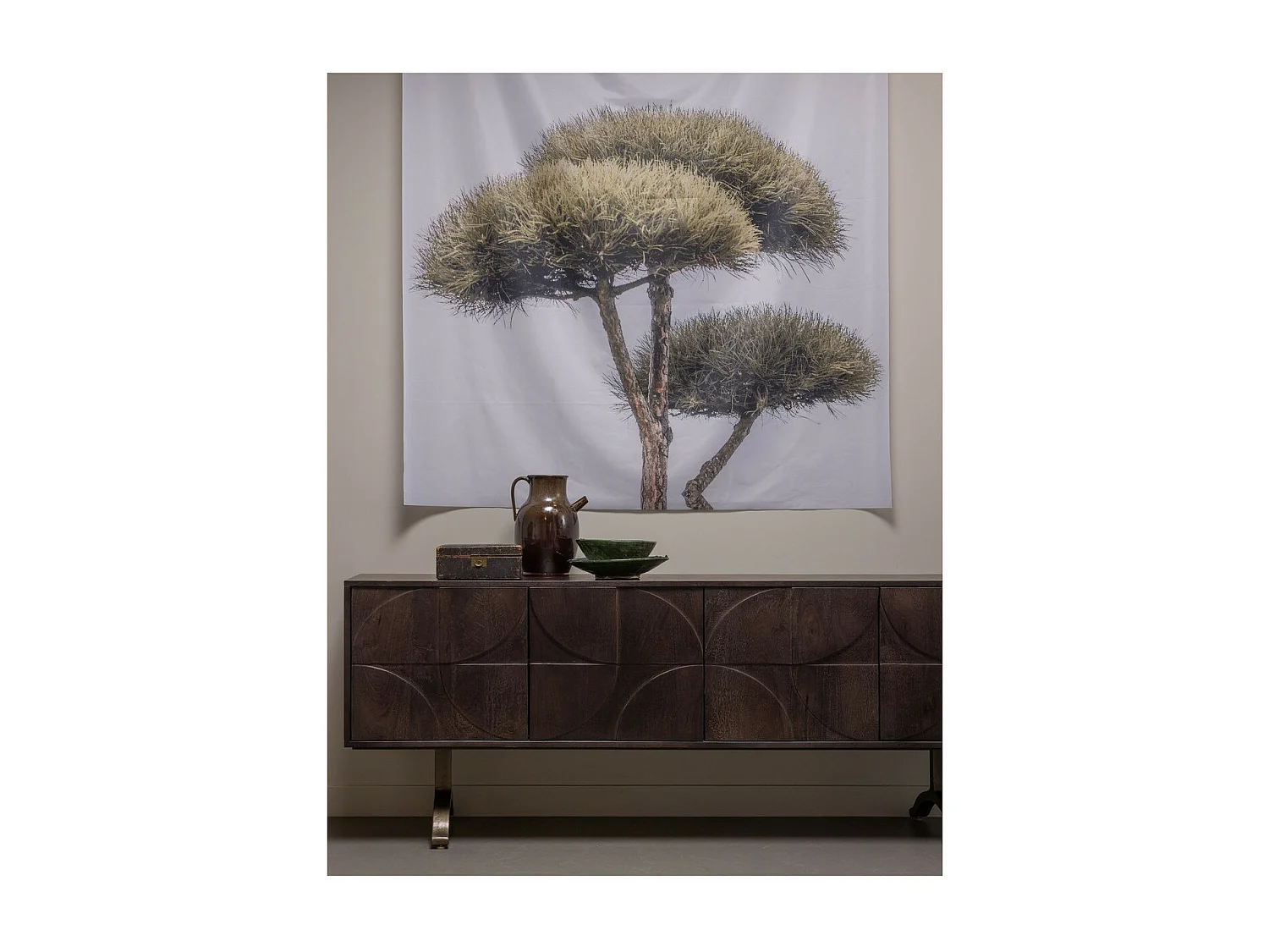 DRAW - Credenza in legno marrone L180