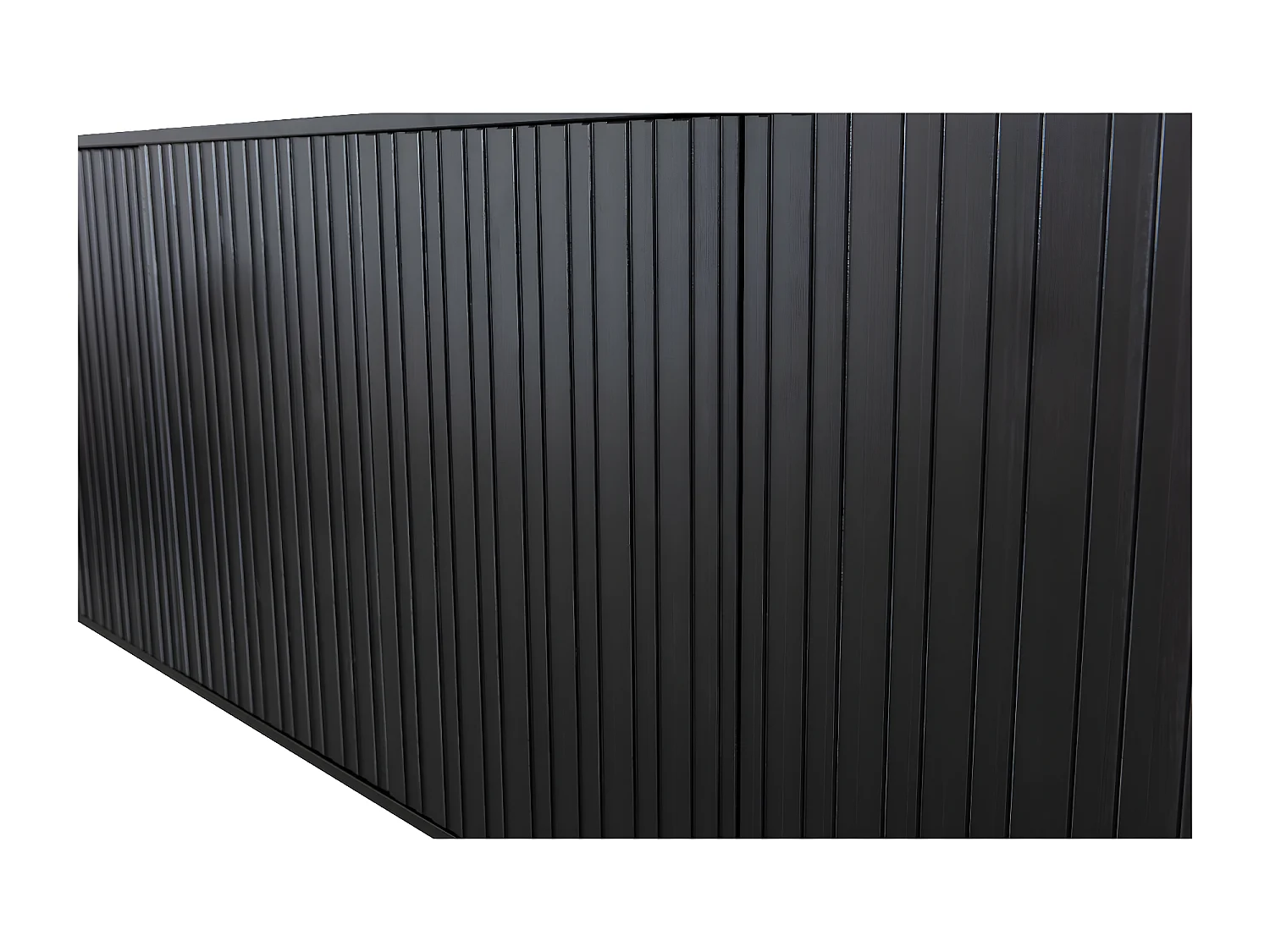 GRAVUR - Kommode aus schwarzem Kiefernholz L 200