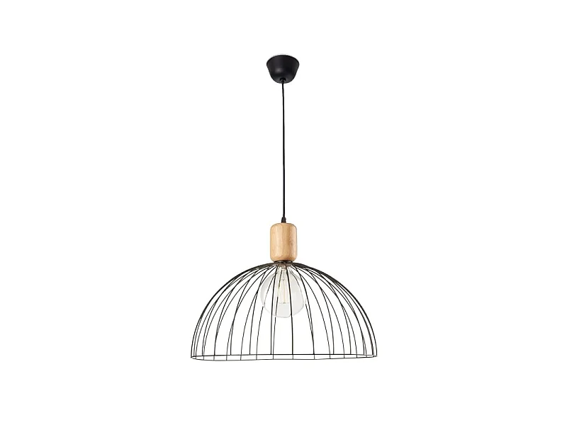 LEDS C4 Lampe à Suspension Contrast Ø487Mm E27 15W Bois Blond 475Lm