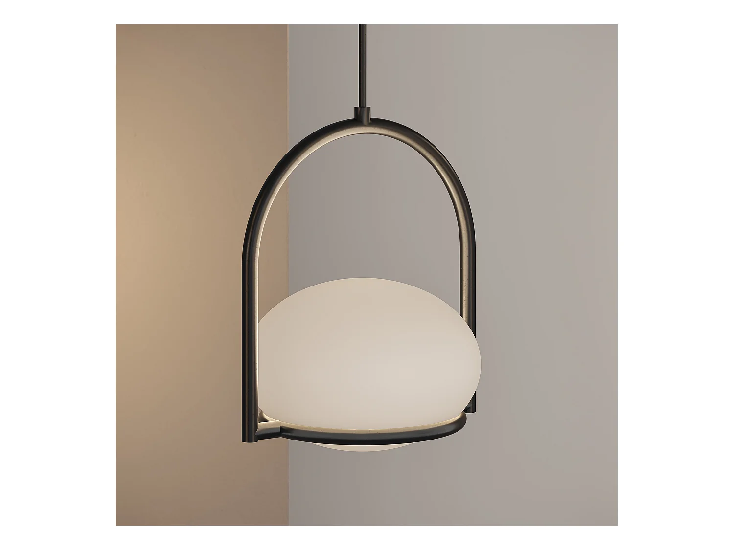 LEDS C4 Lampe à Suspension Coco Single E14 9W Noir