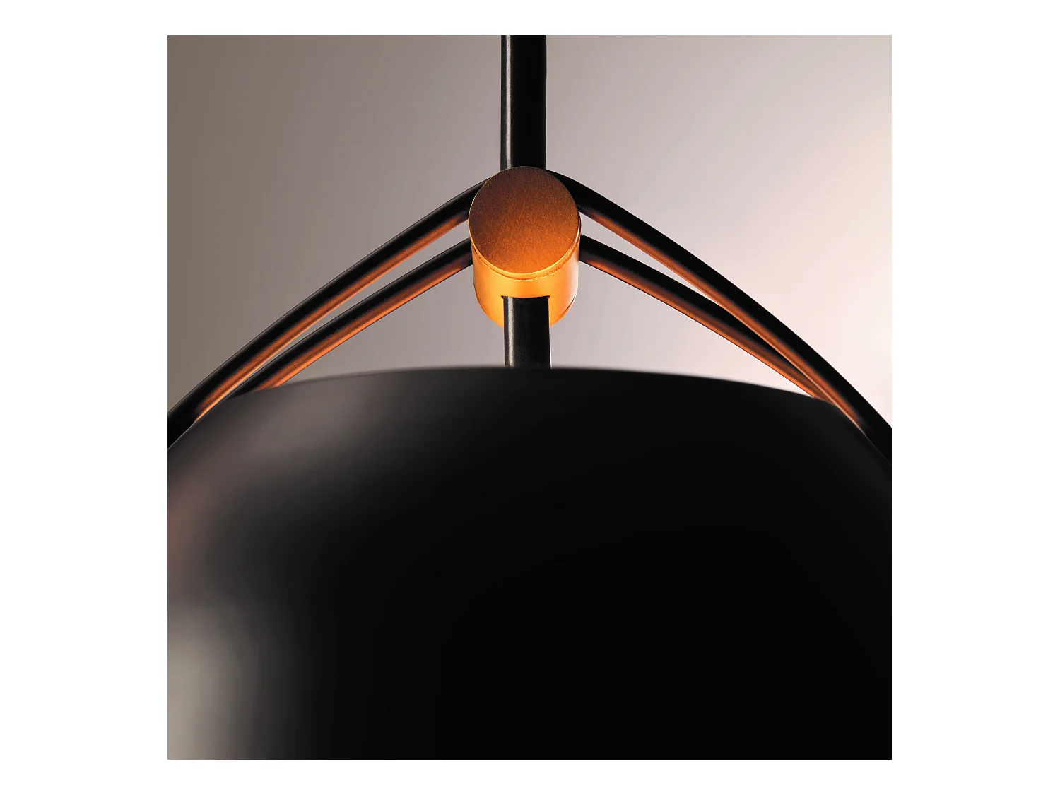 LEDS C4 Lampe à Suspension Napa Small E27 15W Noir 1323Lm