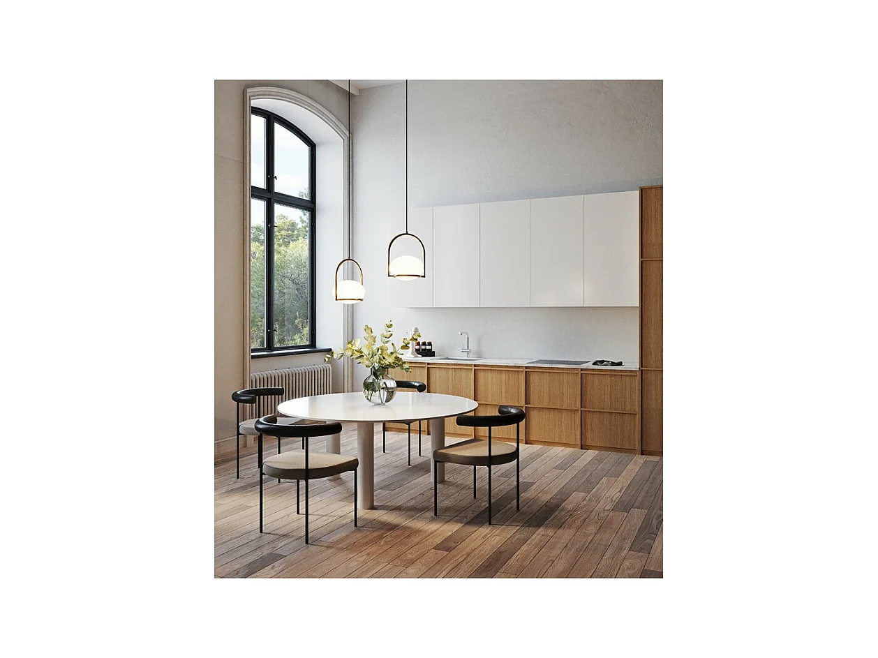 LEDS C4 Lampe à Suspension Coco Single E14 9W Or Peint