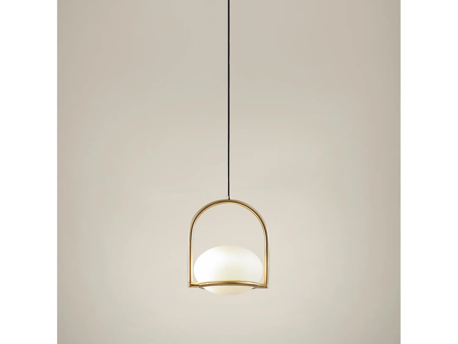 LEDS C4 Lampe à Suspension Coco Single E14 9W Or Peint