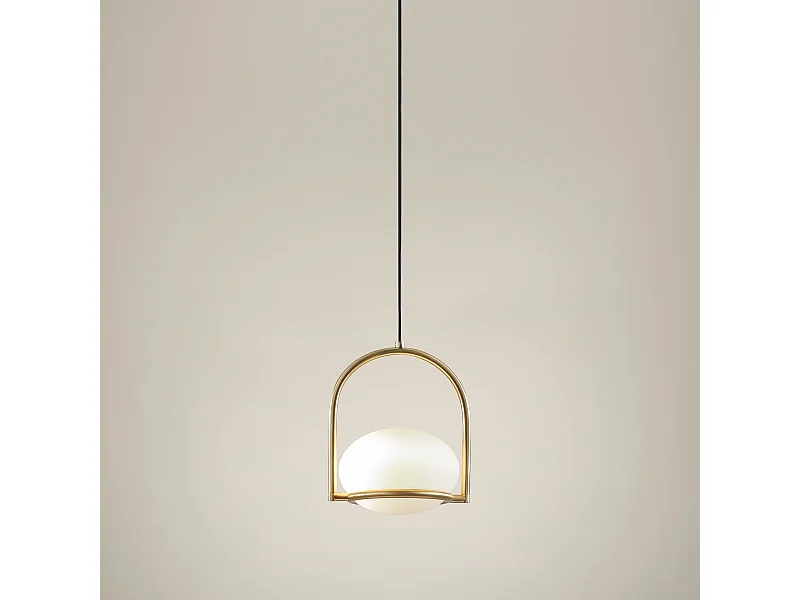 LEDS C4 Lampe à Suspension Coco Single E14 9W Or Peint