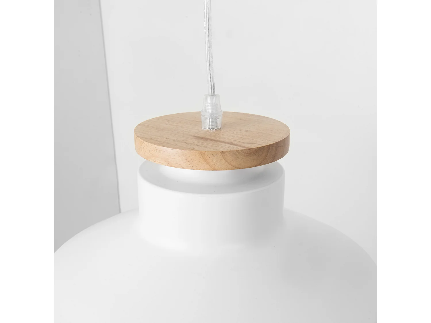 FORLIGHT Lampe à Suspension Ip20 Nube Ø300Mm E27 15W Blanc 630Lm