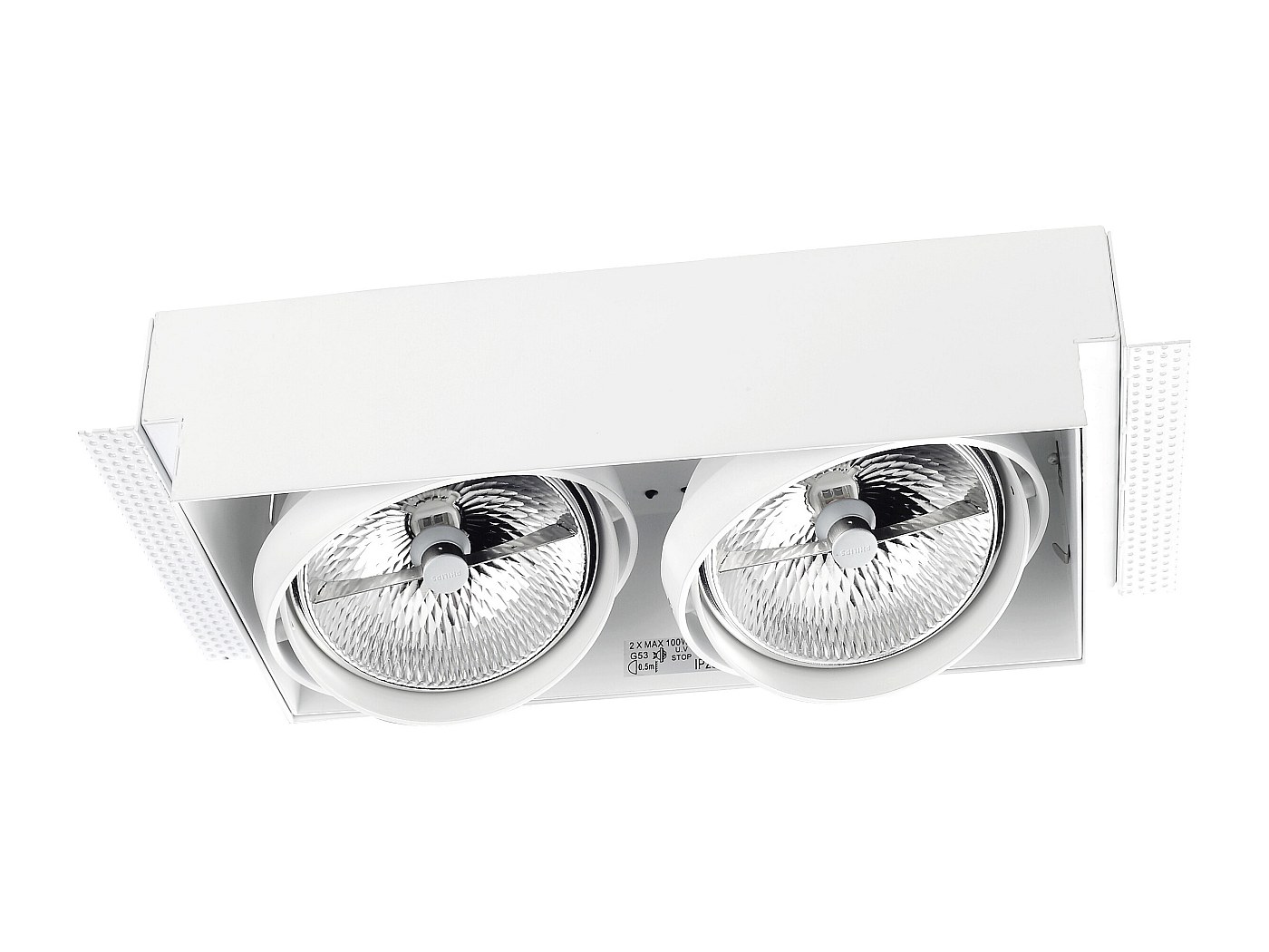 Downlight Out Square 44,8W 3000K Cri 80 93,1º Bianco Ip20 4213Lm