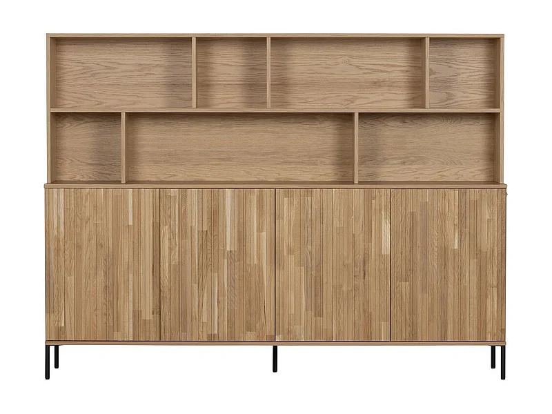 GRAVURE - 2 - Buffet en Bois Chêne Naturel