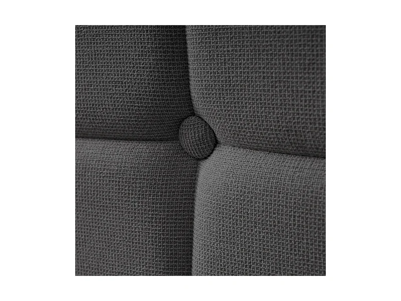 Lit rembourré 90x200cm, avec LED + 2 charge USB + 2 Prise eu + 2 tiroirs, sommier à lattes, Gris