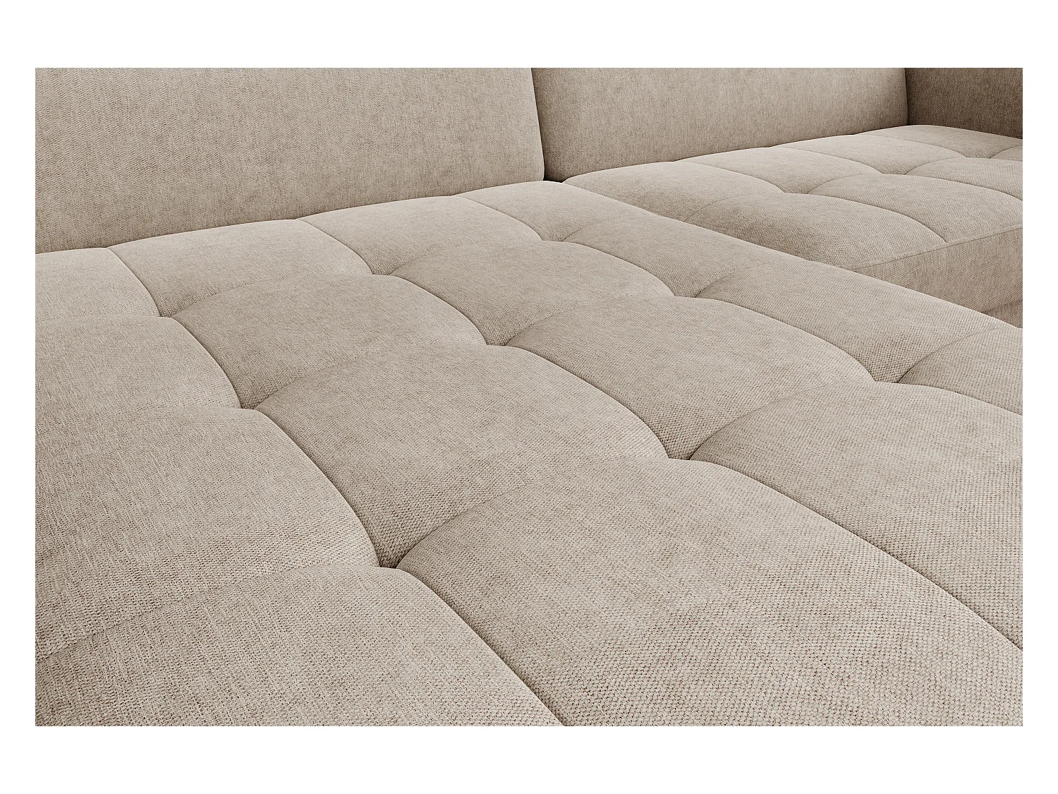 Petit canapé d’angle convertible tissu Kunder-Beige foncé-angle gauche