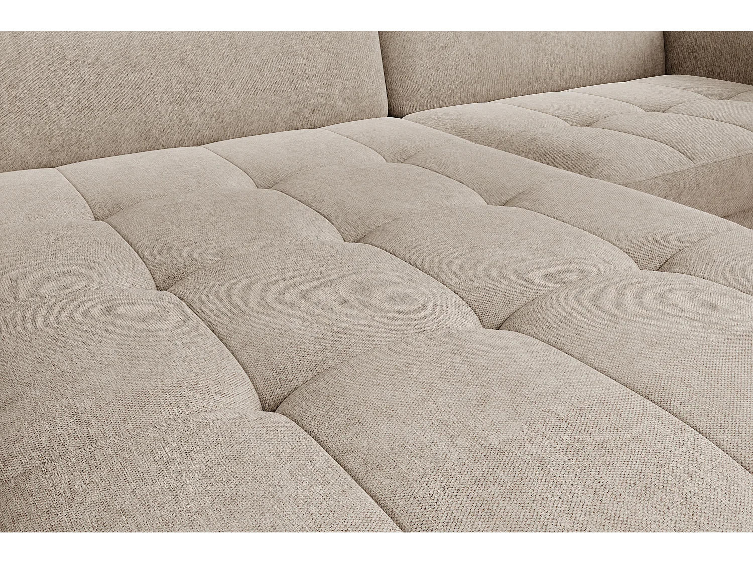 Petit canapé d’angle convertible tissu Kunder-Beige foncé-angle gauche