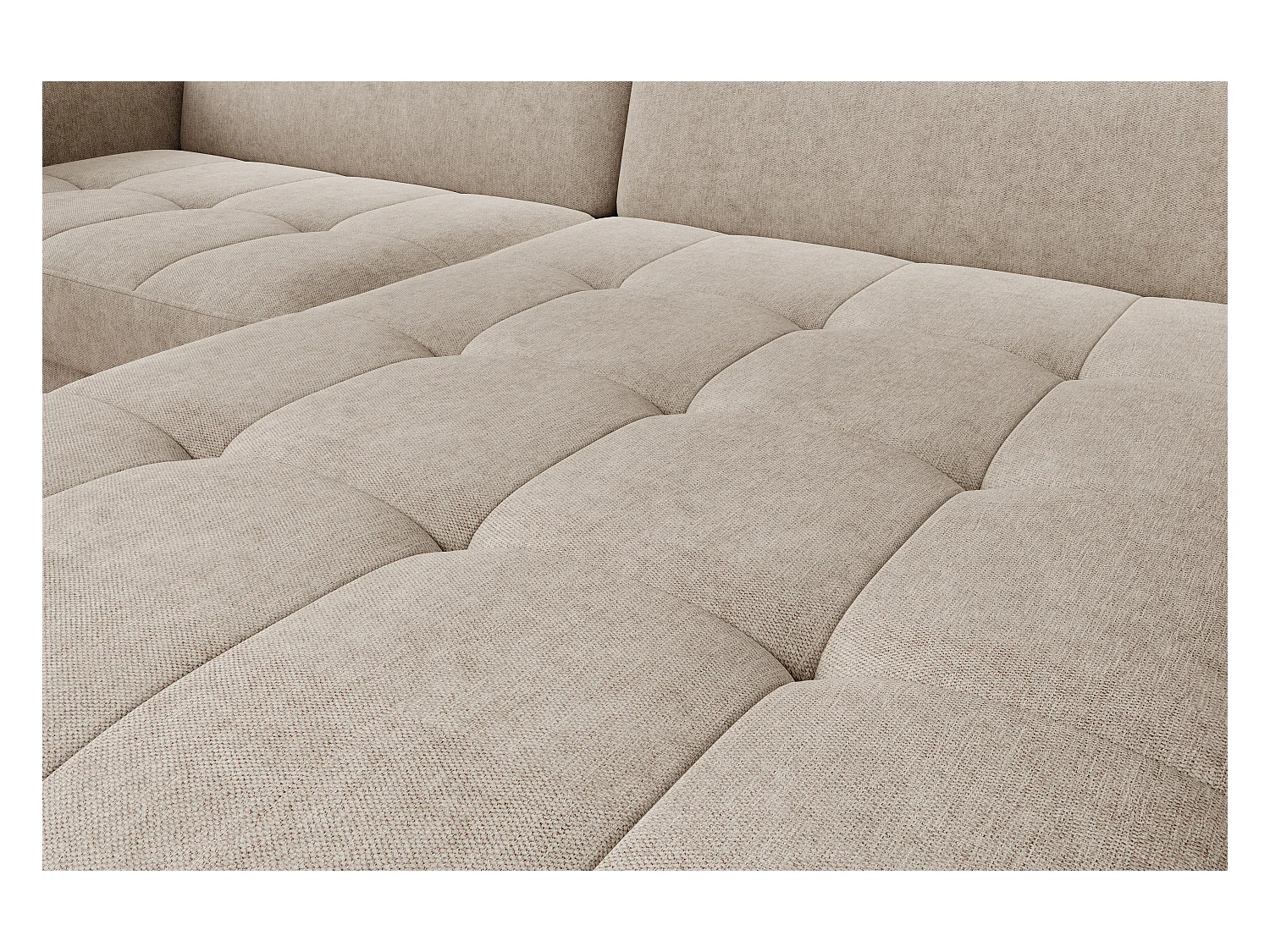 Petit canapé d’angle convertible tissu Kunder-Beige foncé-angle droit