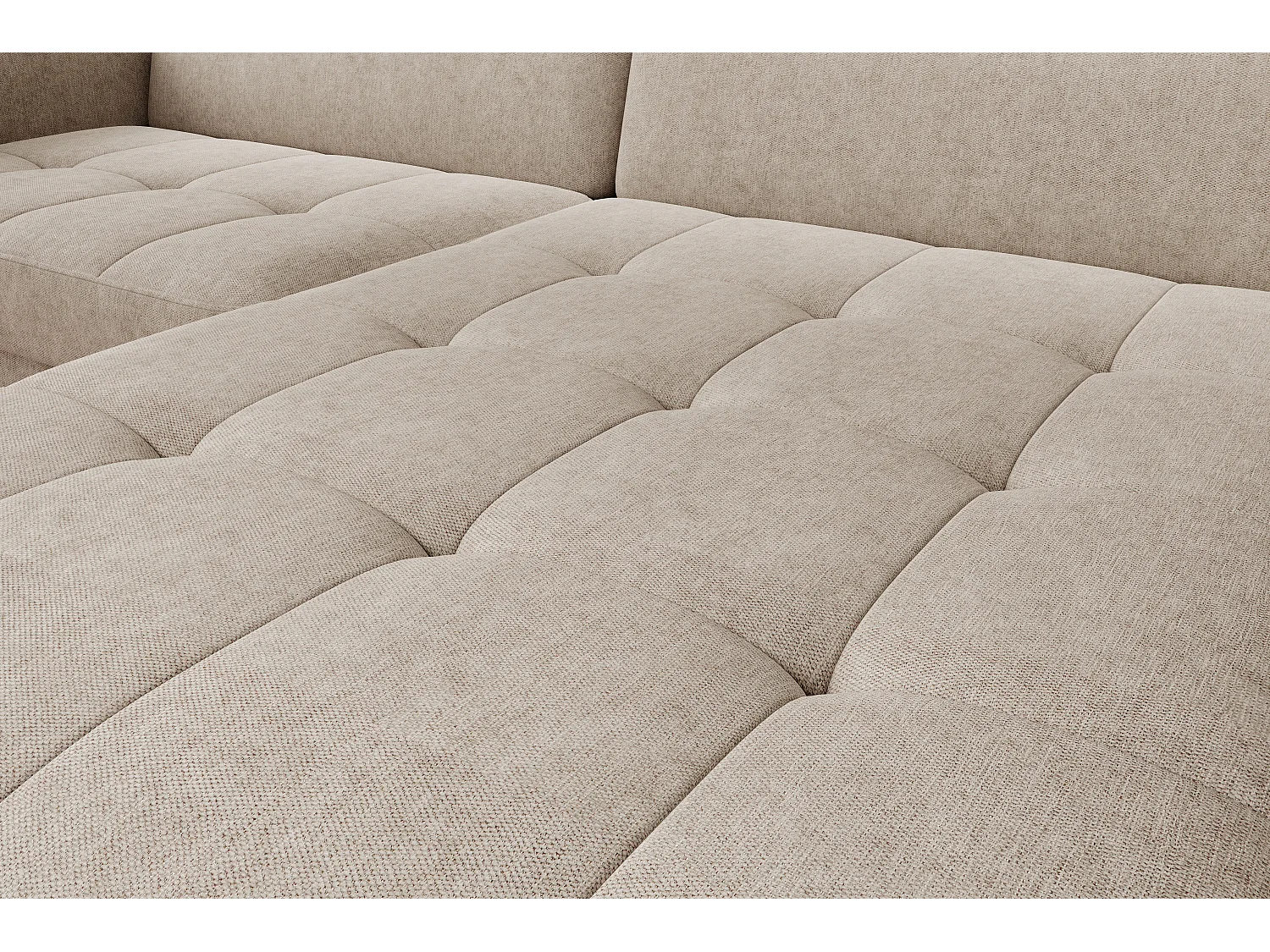 Petit canapé d’angle convertible tissu Kunder-Beige foncé-angle droit