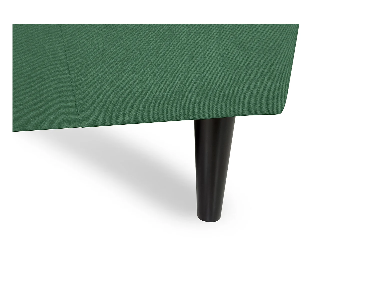 Divano angolare 3 posti con chaise longue sinistra tessuto verde abete – Washington
