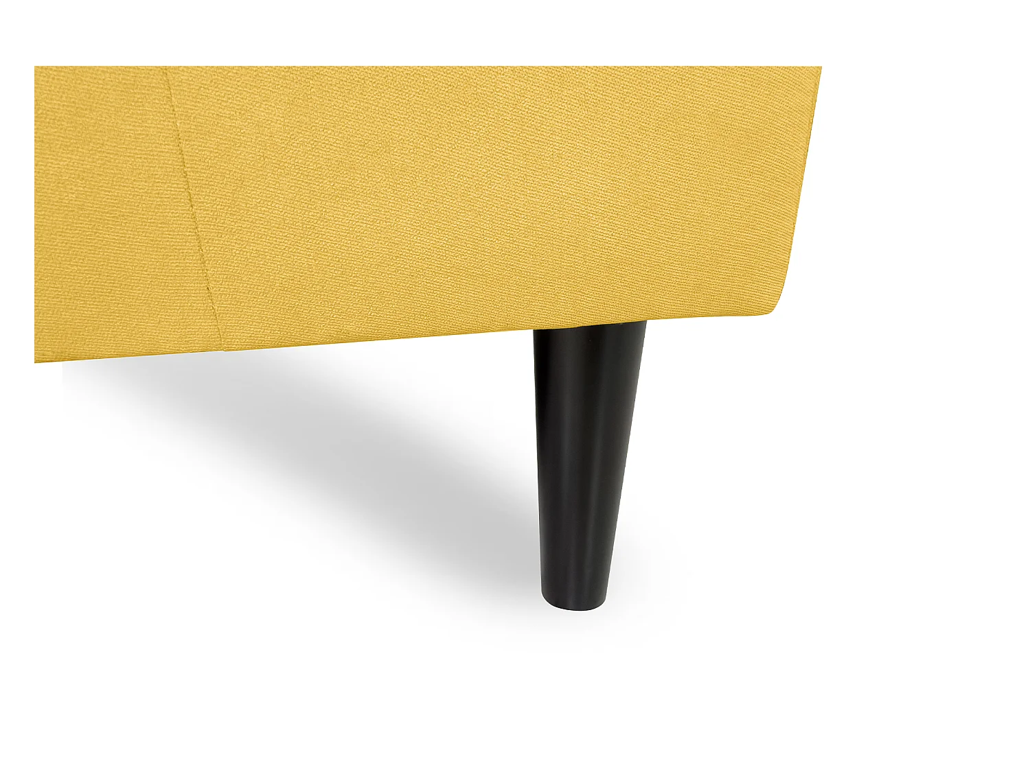 Divano angolare 3 posti con chaise longue sinistra tessuto giallo – Washington