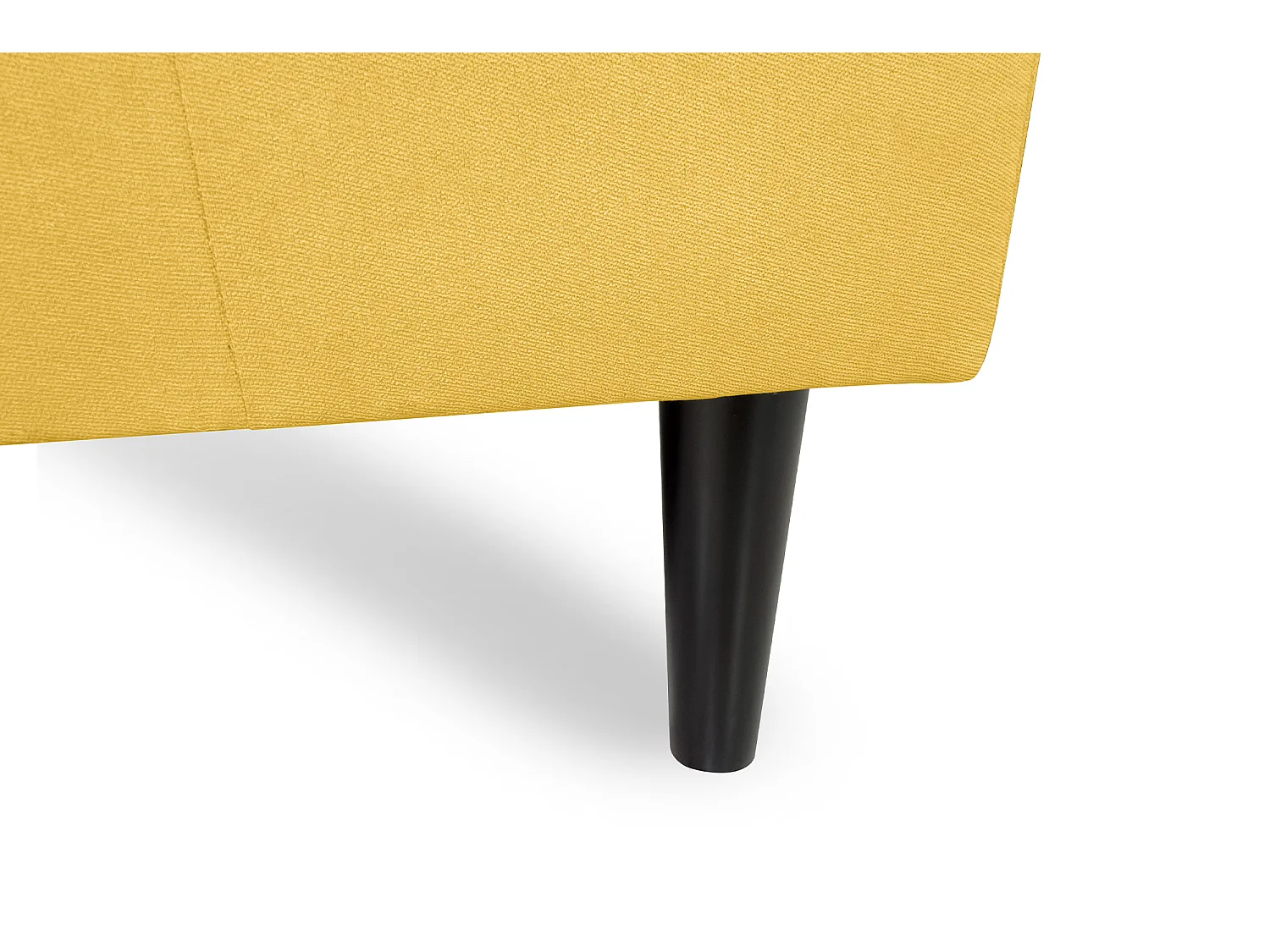 Divano angolare 3 posti con chaise longue sinistra tessuto giallo – Washington