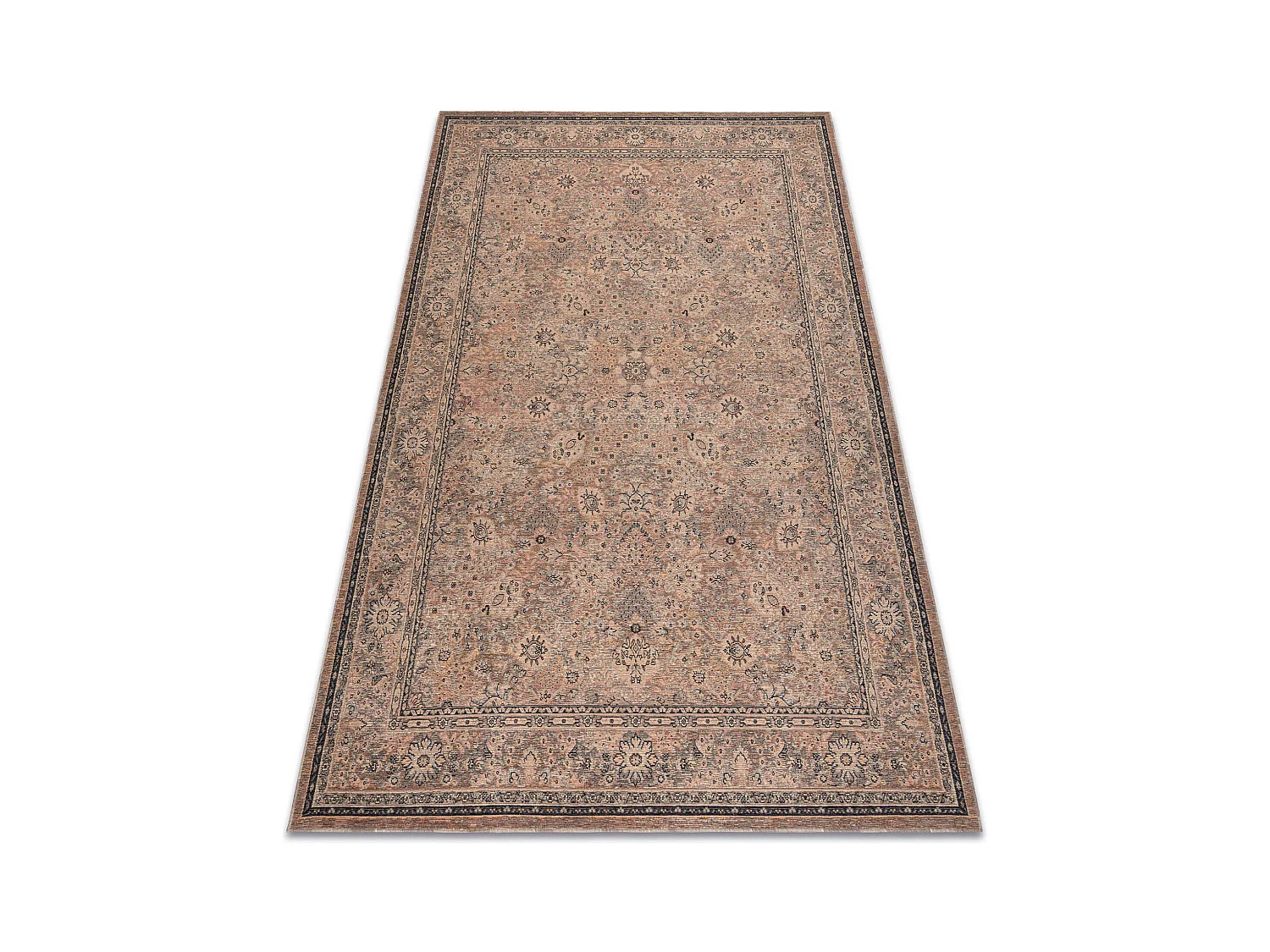Tapis en laine ANTIGUA 518 74 JF300 OSTA - Fleurs, cadre, tissé à pl 200x300 cm