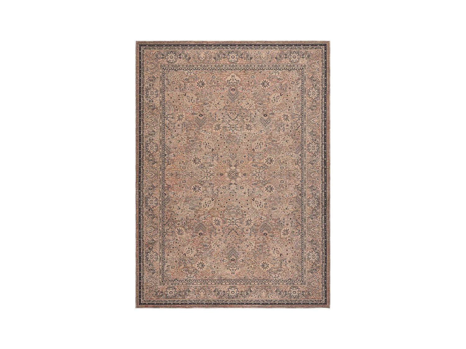 Tapis en laine ANTIGUA 518 74 JF300 OSTA - Fleurs, cadre, tissé à pl 200x300 cm