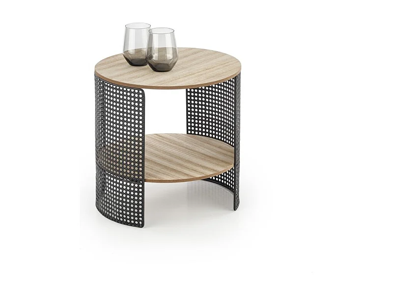 Tavolino Trafica/MDF/Metallo/Marrone